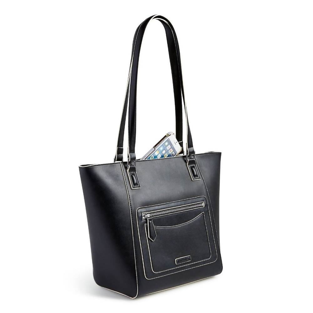 NWT Vera Bradley Small Ella Tote Bag in Black